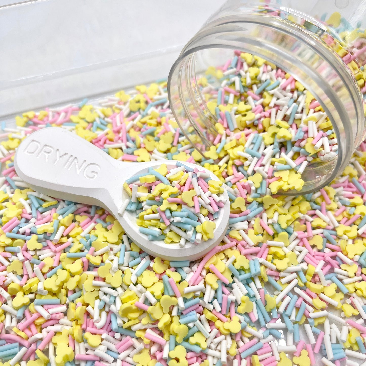 FAKE Lemonade Mouse Head, Animal Polymer Clay Sprinkle Mix (NOT EDIBLE) D15-12
