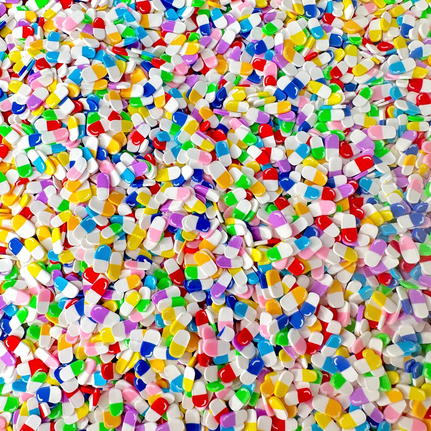 FAKE Mixed Color Pills, Medical Polymer Clay Sprinkle (NOT EDIBLE, 5MM/10MM)