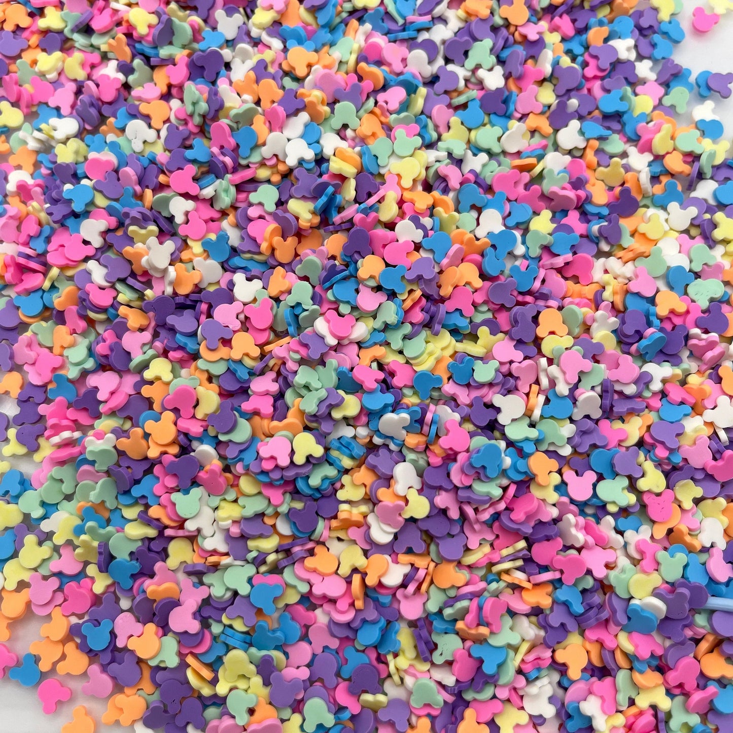 FAKE Mix Color Mouse Head, Animal Polymer Clay Sprinkle (NOT EDIBLE) D31-08