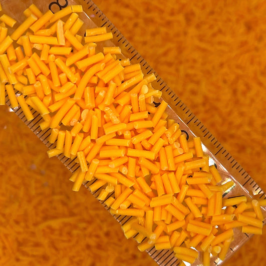 FAKE Orange Polymer Clay Sprinkle Pieces (NOT EDIBLE) D16-10