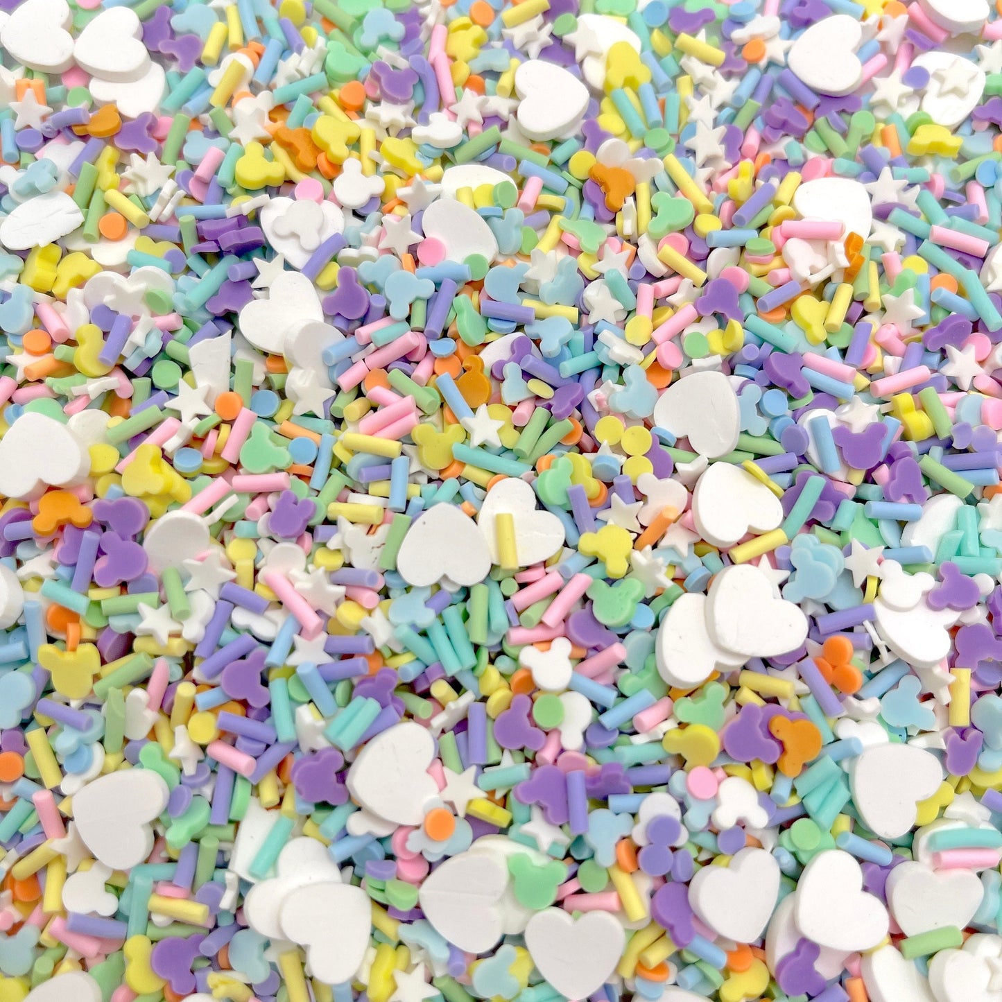 FAKE Pastel Mouse Love, Animal Polymer Clay Sprinkle Mix (NOT EDIBLE) D3-18