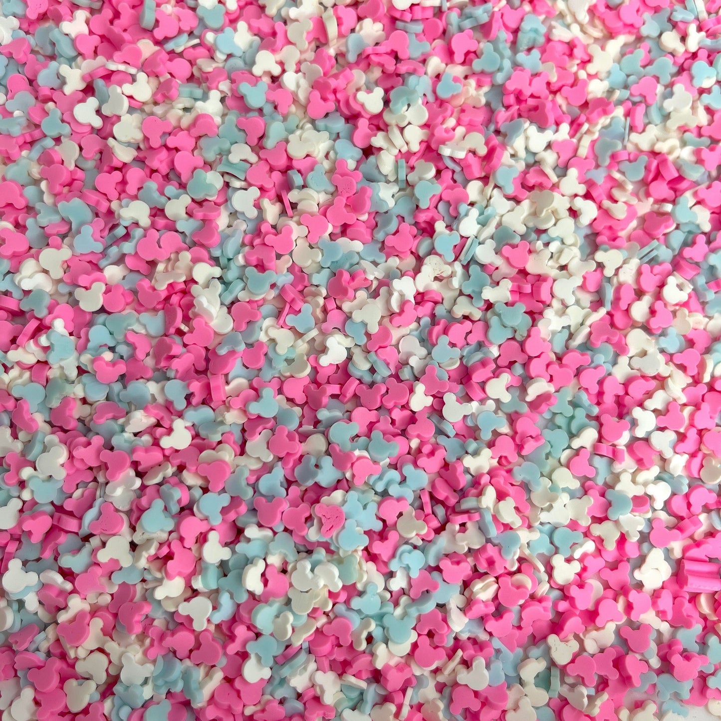 FAKE Pink Blue Mouse, Animal Polymer Clay Sprinkle Mix (NOT EDIBLE) D31-05