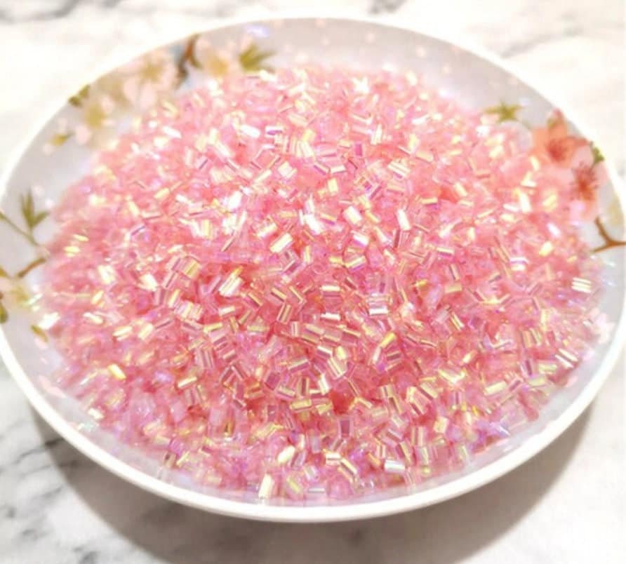 Pink Iridescent Crispy Bingsu