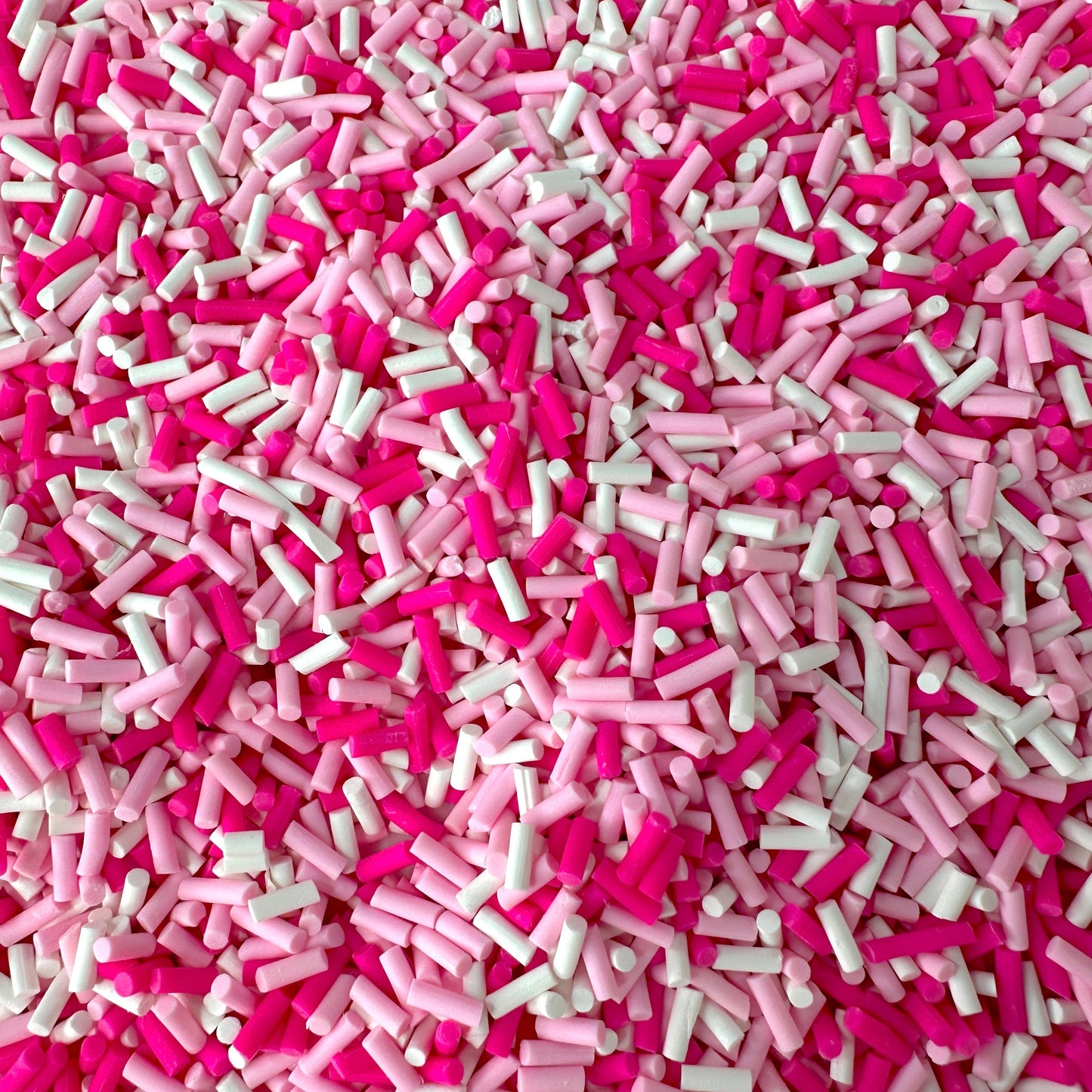FAKE Pink Party Themed Polymer Clay Sprinkle Pieces Mix (NOT EDIBLE) D1-01