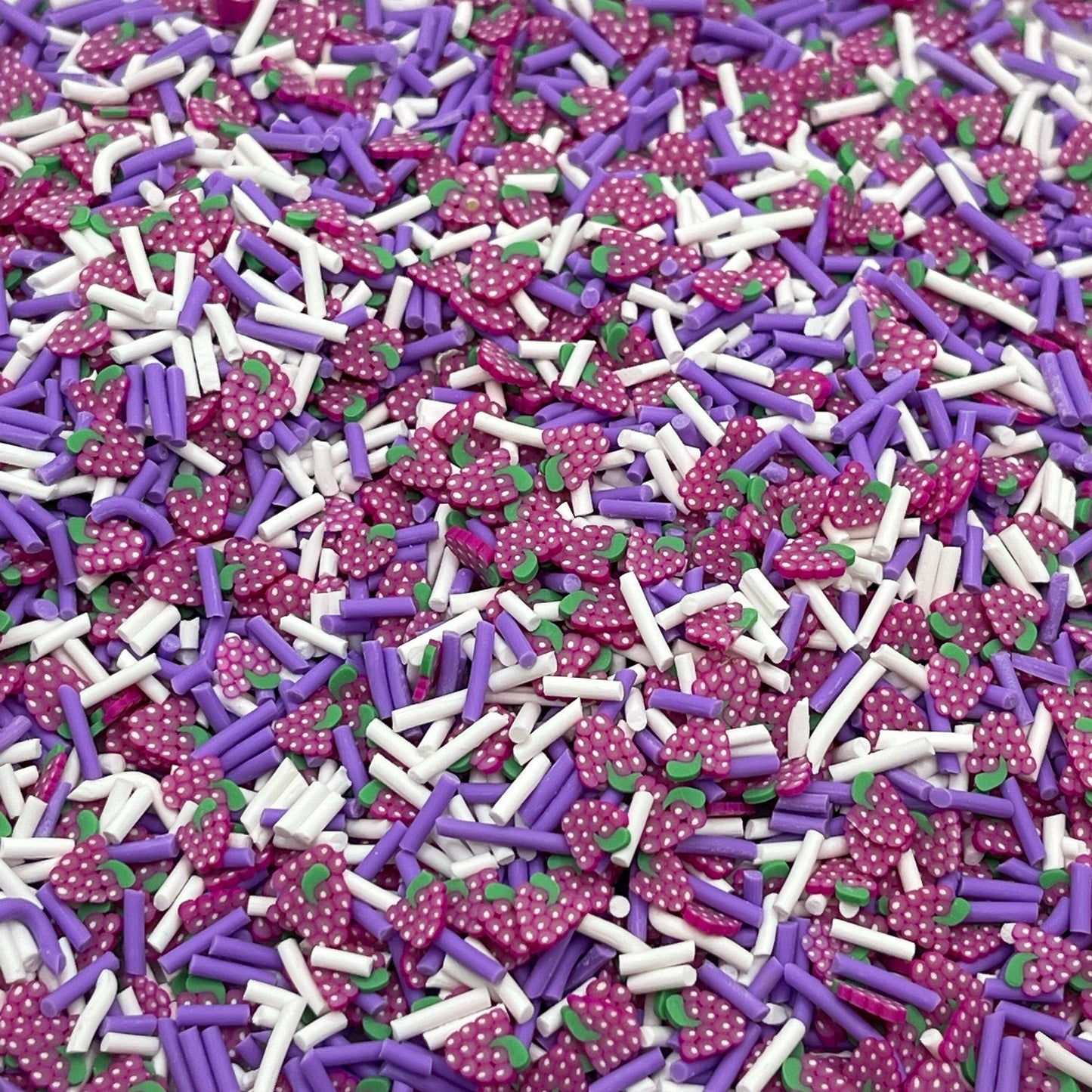 FAKE Purple Grape, Fruit Polymer Clay Sprinkle Mix (NOT EDIBLE) D10-29
