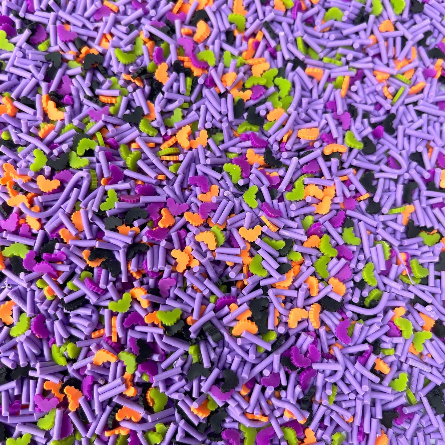 FAKE Purple Halloween Night Bats Polymer Clay Sprinkle Mix (NOT EDIBLE) D24-10