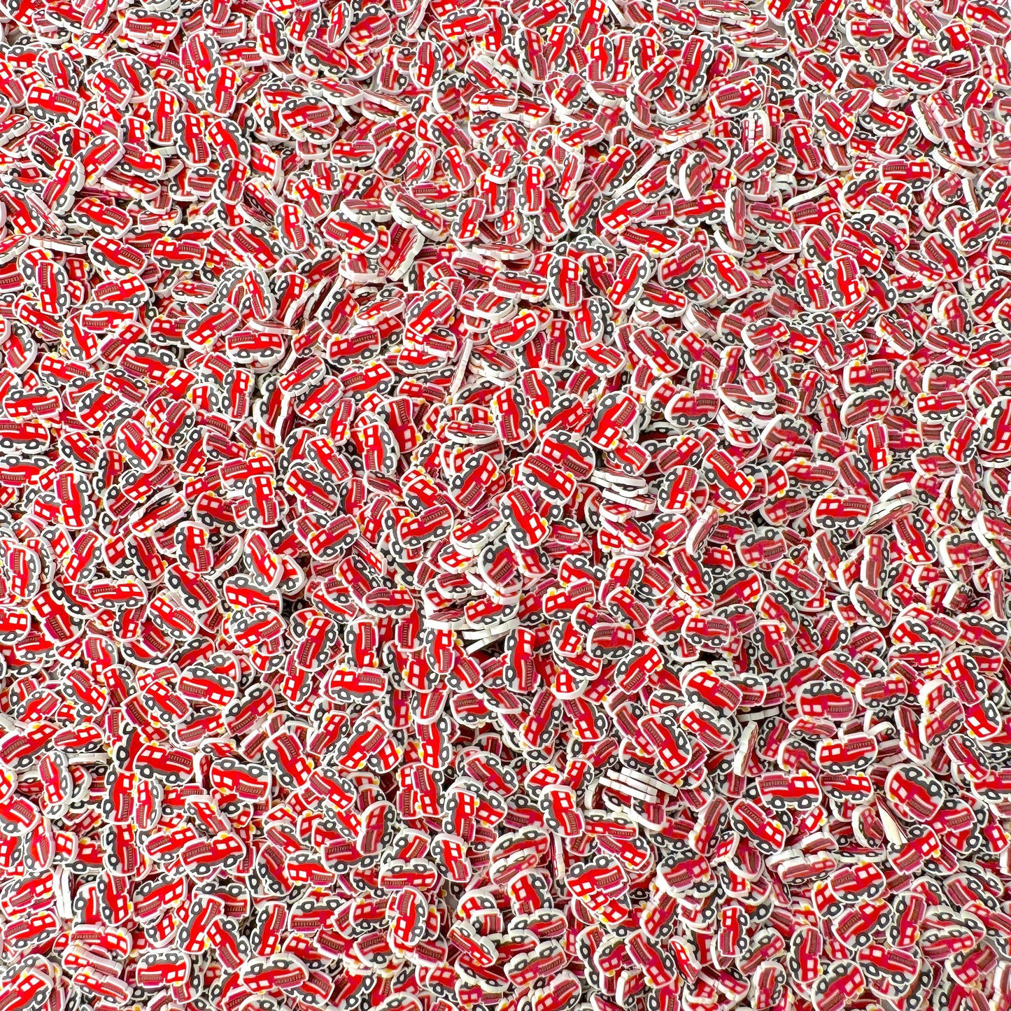FAKE Red Firetruck Polymer Clay Sprinkle (NOT EDIBLE, 5MM/10MM) D23-21/30