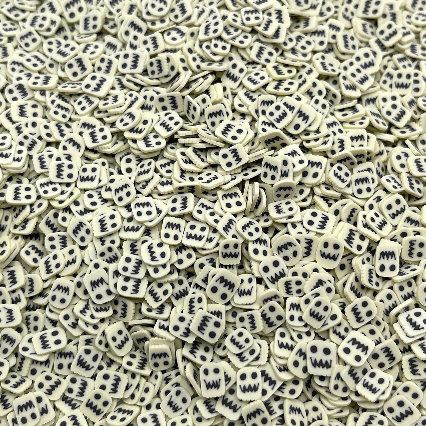 FAKE Spooky Ghost Polymer Clay Sprinkle (NOT EDIBLE, 5MM/10MM) D23-08/17