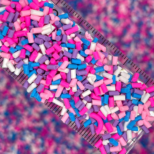 FAKE Unicorn Pastel Colored Polymer Clay Sprinkle Pieces (NOT EDIBLE) D11-27