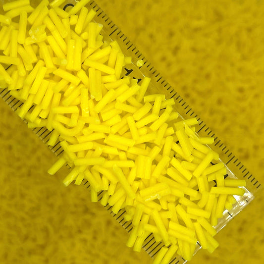 FAKE Yellow Polymer Clay Sprinkle Pieces Mix (NOT EDIBLE) D16-28