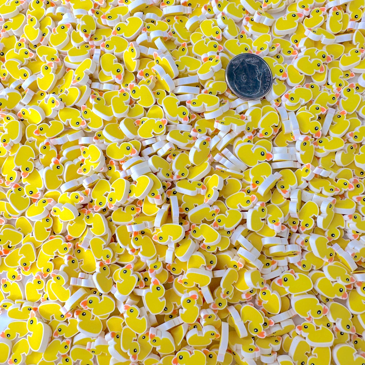 FAKE Yellow Duck, Animal Polymer Clay Sprinkle (NOT EDIBLE,5MM/10MM) D35-29/30