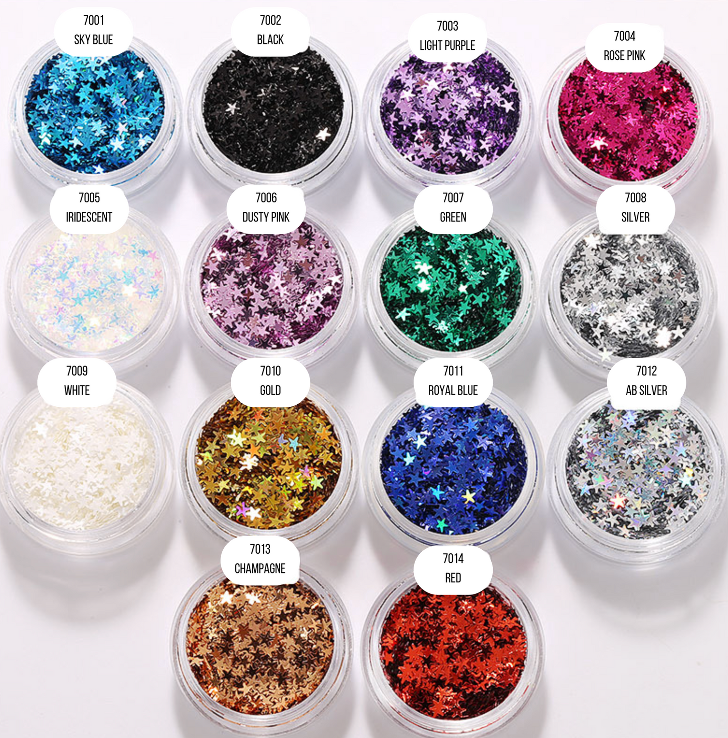 2.5MM Star Glitter Confetti (3G Jar)