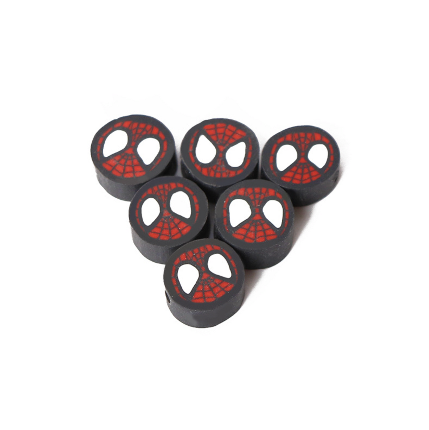 10MM Superhero Themed Polymer Clay Beads