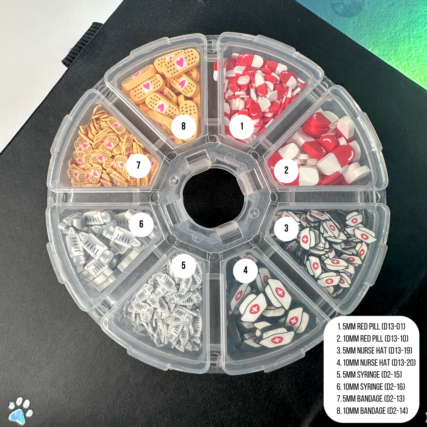 Hospital Medical Themed Polymer Clay Sprinkle Set/Box