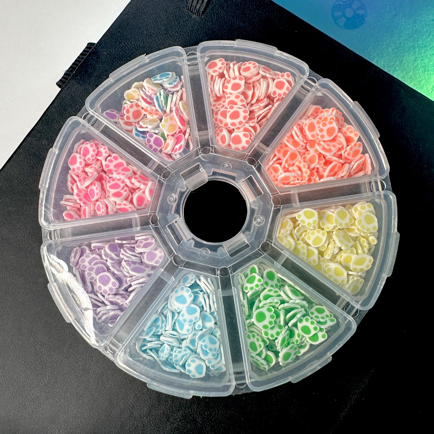 FAKE Rainbow Paws, Animal Themed Polymer Clay Sprinkle Set/Box