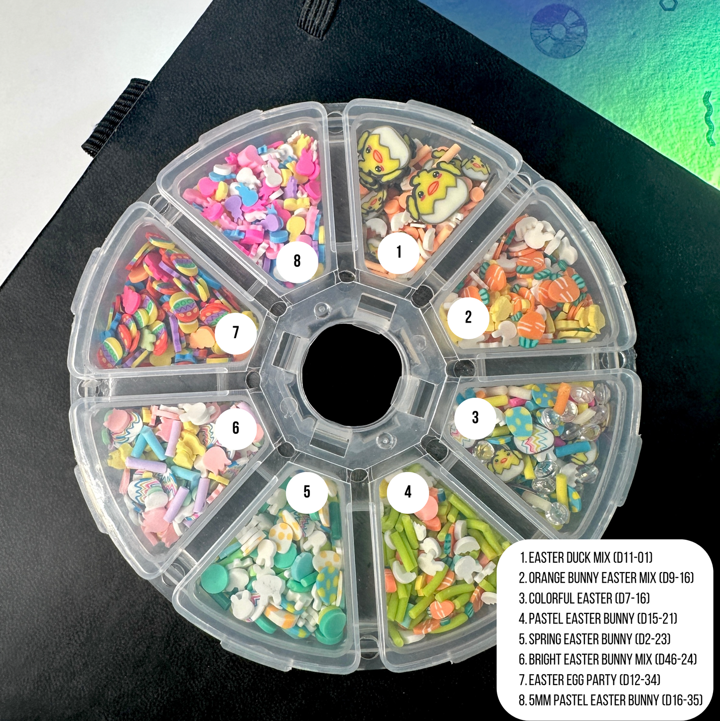 Easter Themed Polymer Clay Sprinkle Set/Box