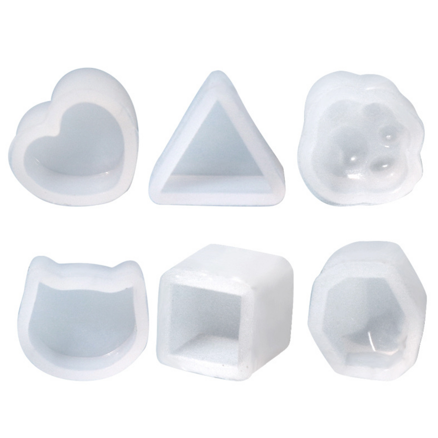 Mini Cat Head Shaped Silicone Earring Molds