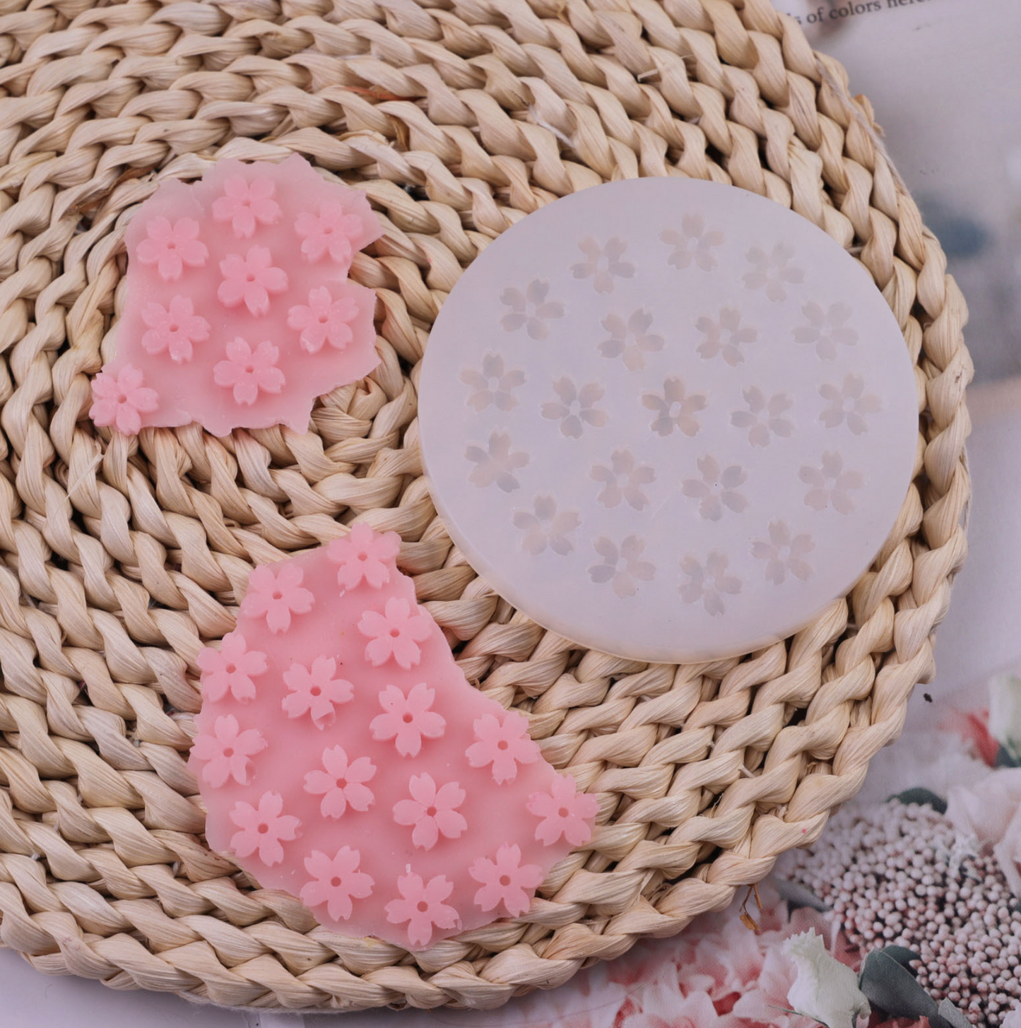 Cute 11MM Sakura Flower Reusable Silicone Mold