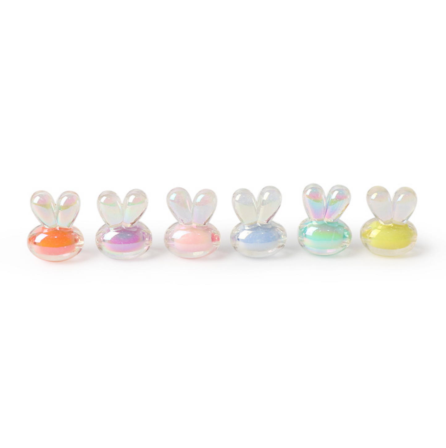 Chunky 16MM AB Acrylic Bunny Rabbit Head Beads