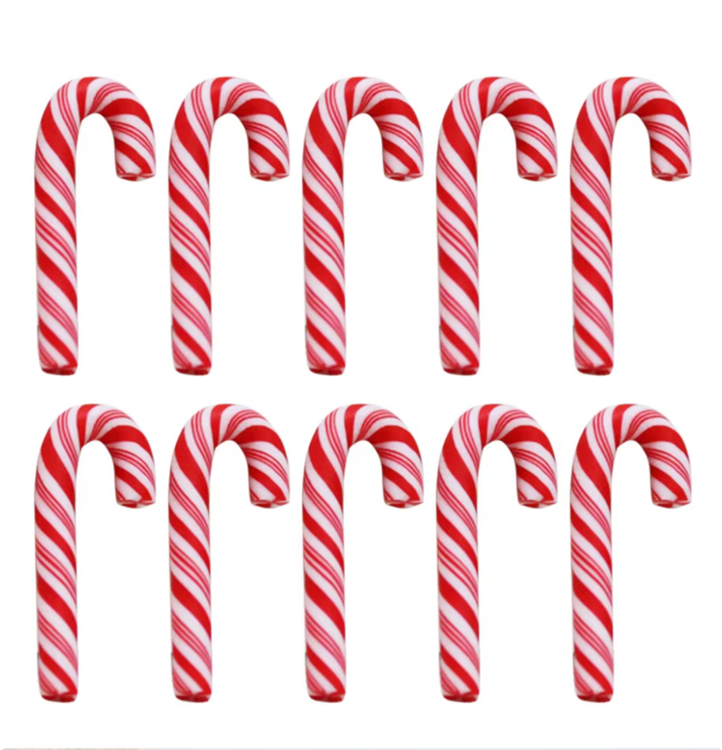 Large Polymer Clay Candy Cane (44mm x 19mm) NOT EDIBLE