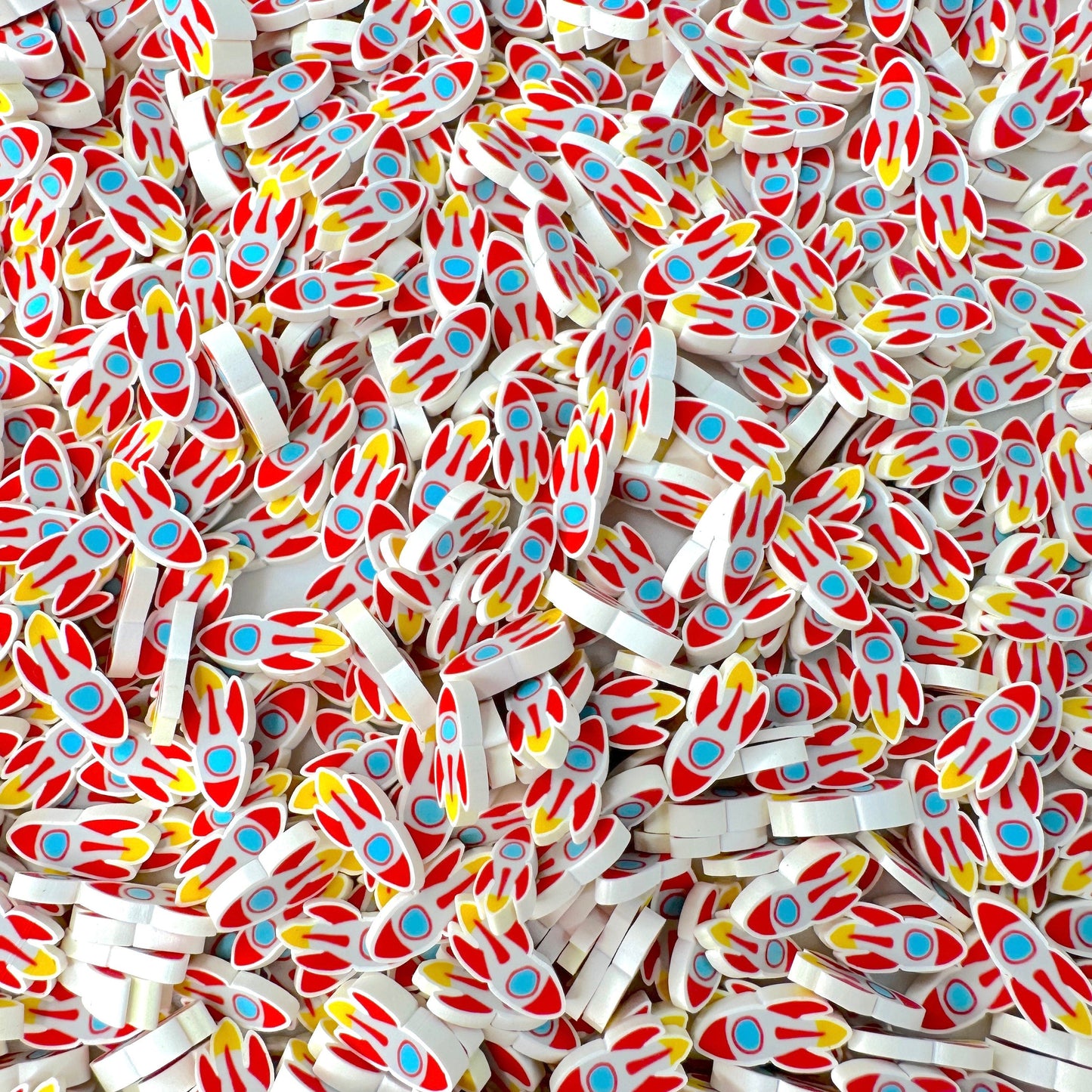 FAKE Rocket Ship, Space Polymer Clay Sprinkle (NOT EDIBLE, 5MM/10MM) D36-11
