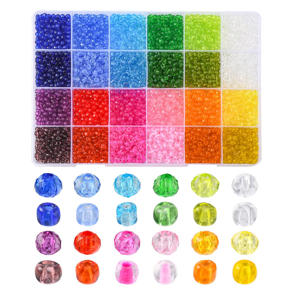 4MM Acrylic and 4MM Glass Seed Bead Kit