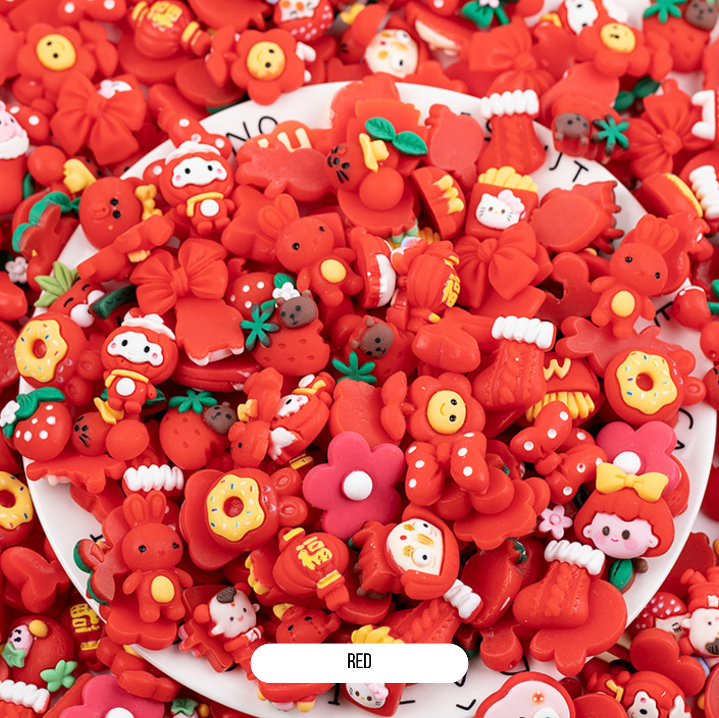 16MM-24MM Color Themed Characters and Animal Themed Flatback Cabochons