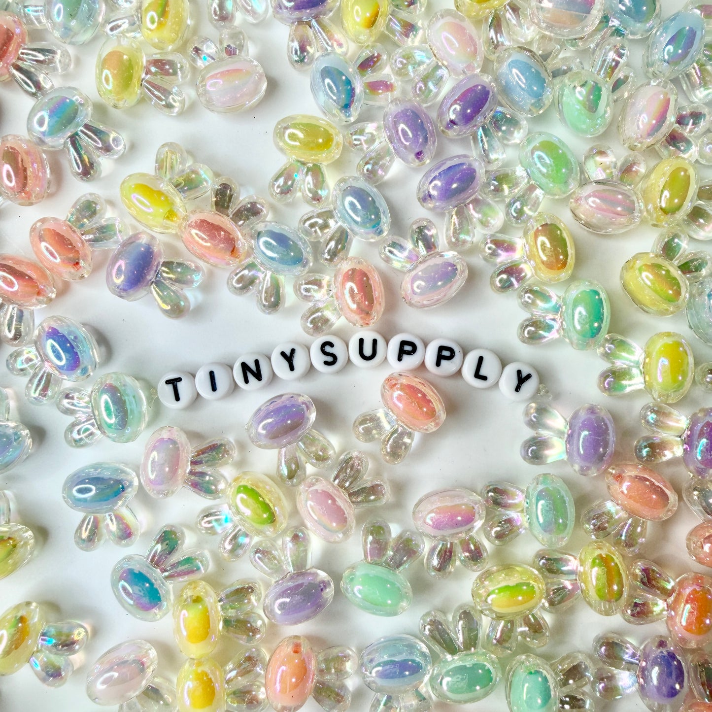 Chunky 16MM AB Acrylic Bunny Rabbit Head Beads