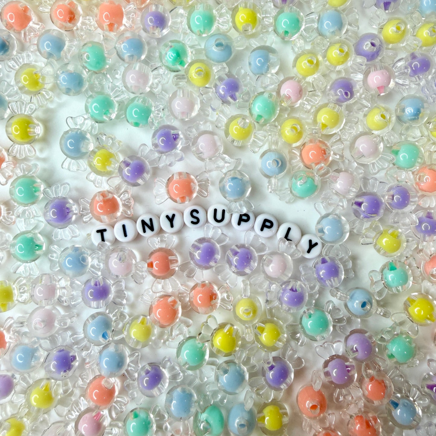 Chunky 16MM AB Acrylic Wrapped Candy Beads