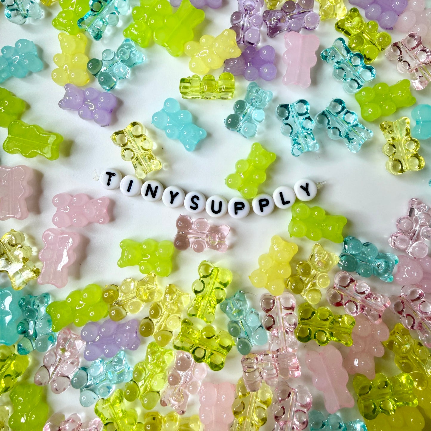 Resin Gummy Bear Beads (11x17mm) for Craft Supplies (Vertical Hole)