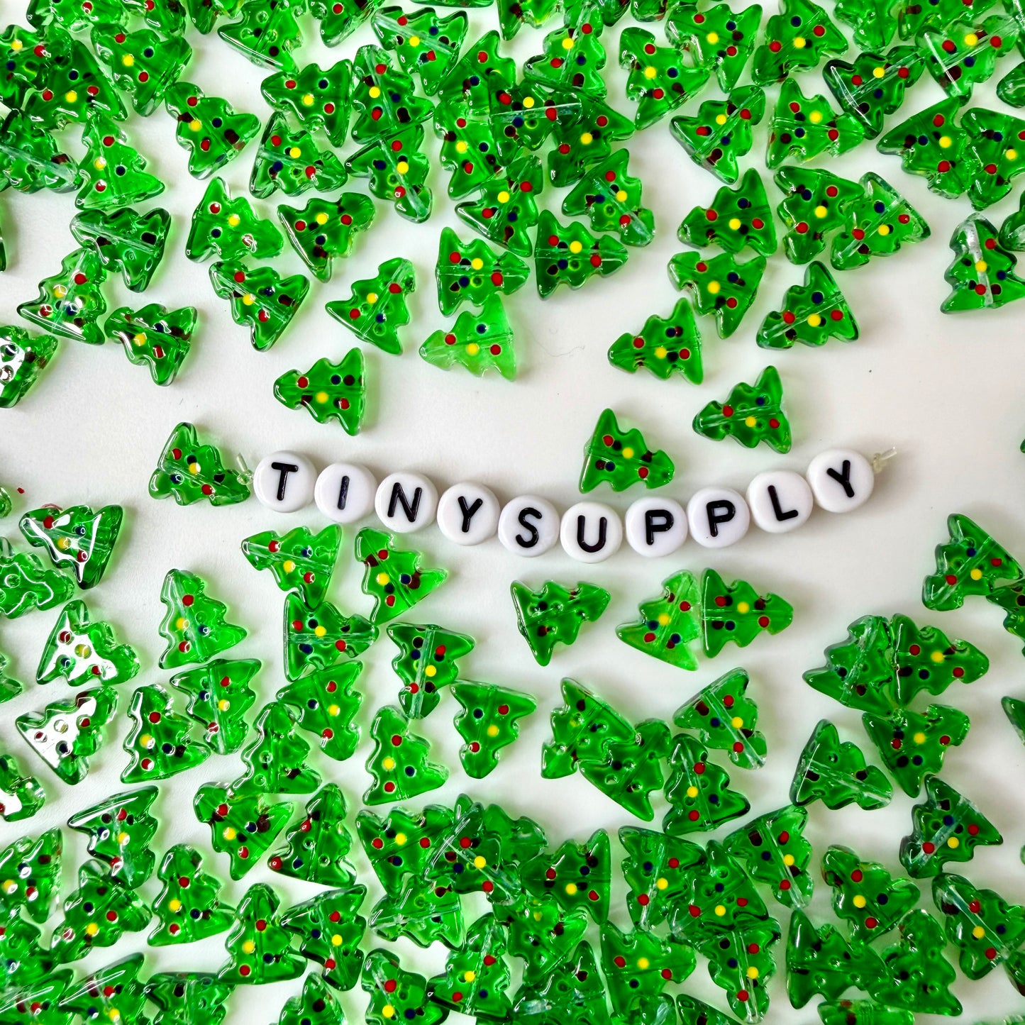 10MM Christmas Tree Bead, Festive Holiday Themes