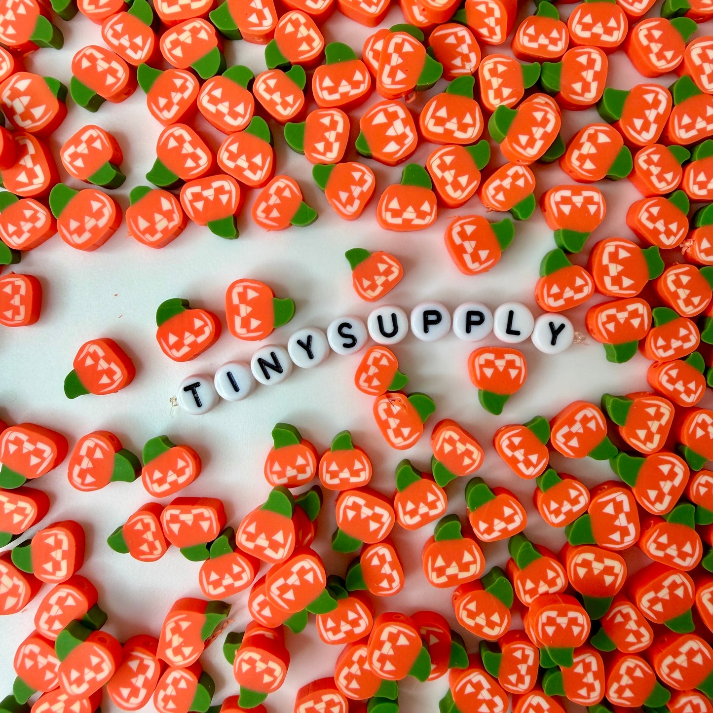 10MM Jack-o-Lantern, Halloween Polymer Clay Beads