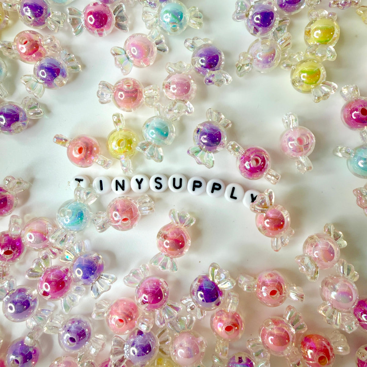 Chunky Acrylic AB Rainbow Candy Beads (22MM X 13MM)