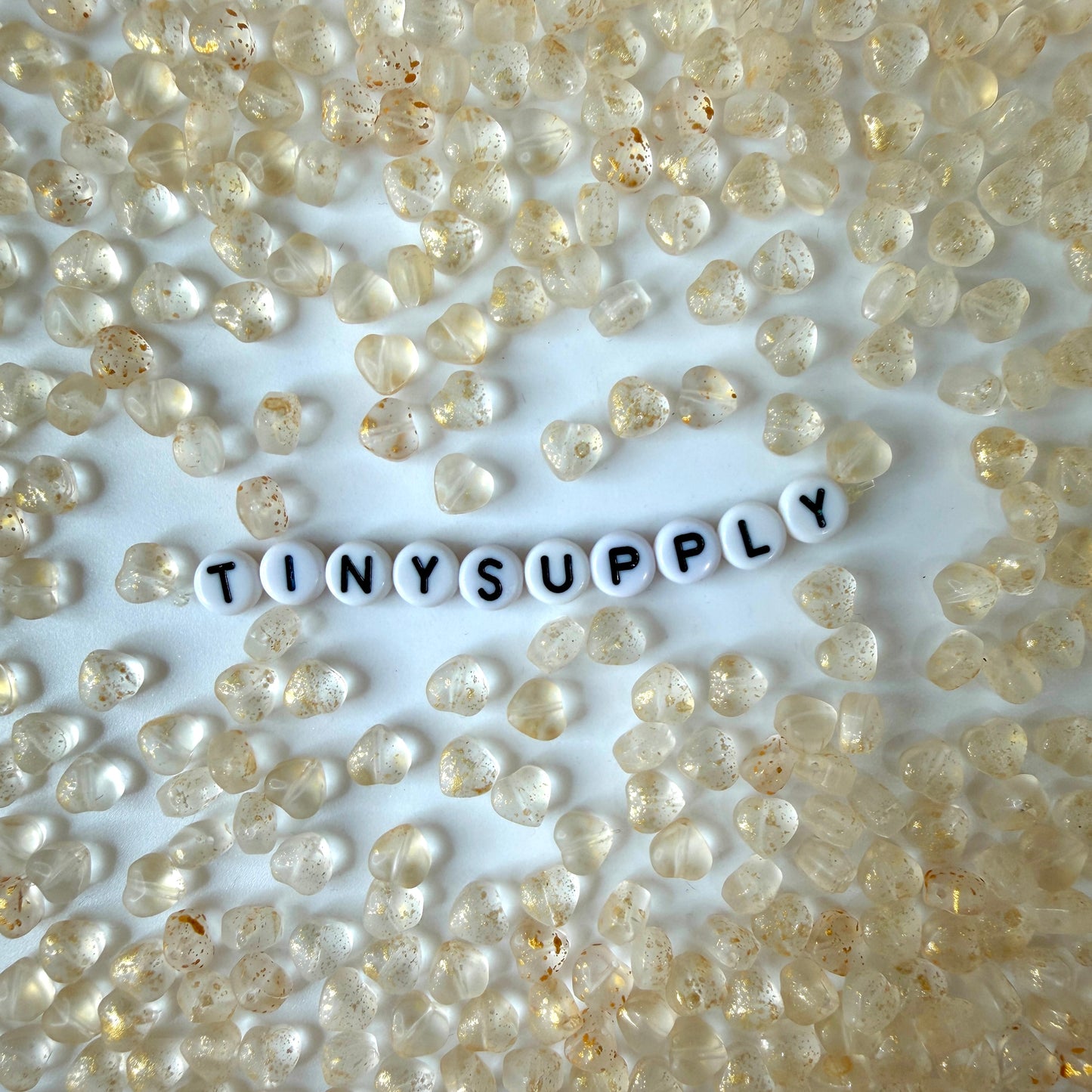 6MM Clear Colored Glass Heart Beads E01-H