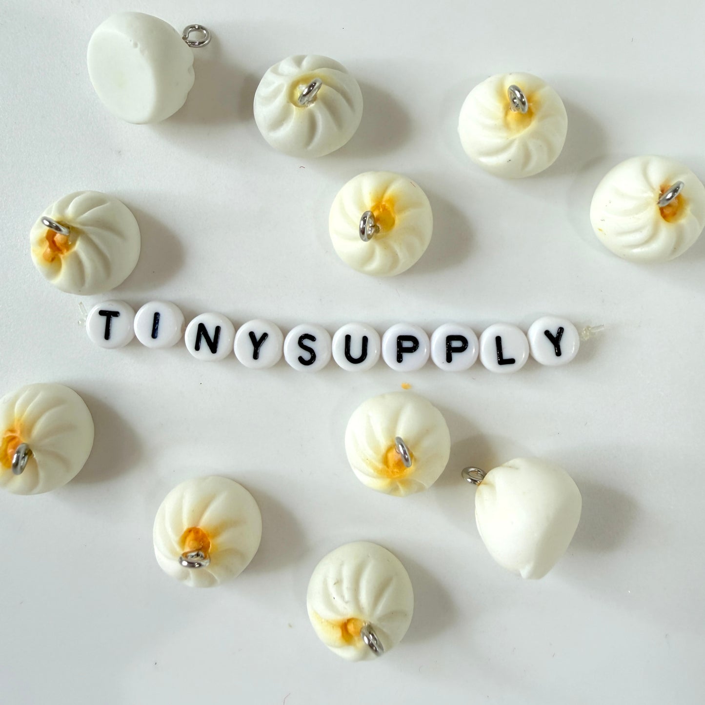 Steamed Bun Charms (12mm x 15mm)