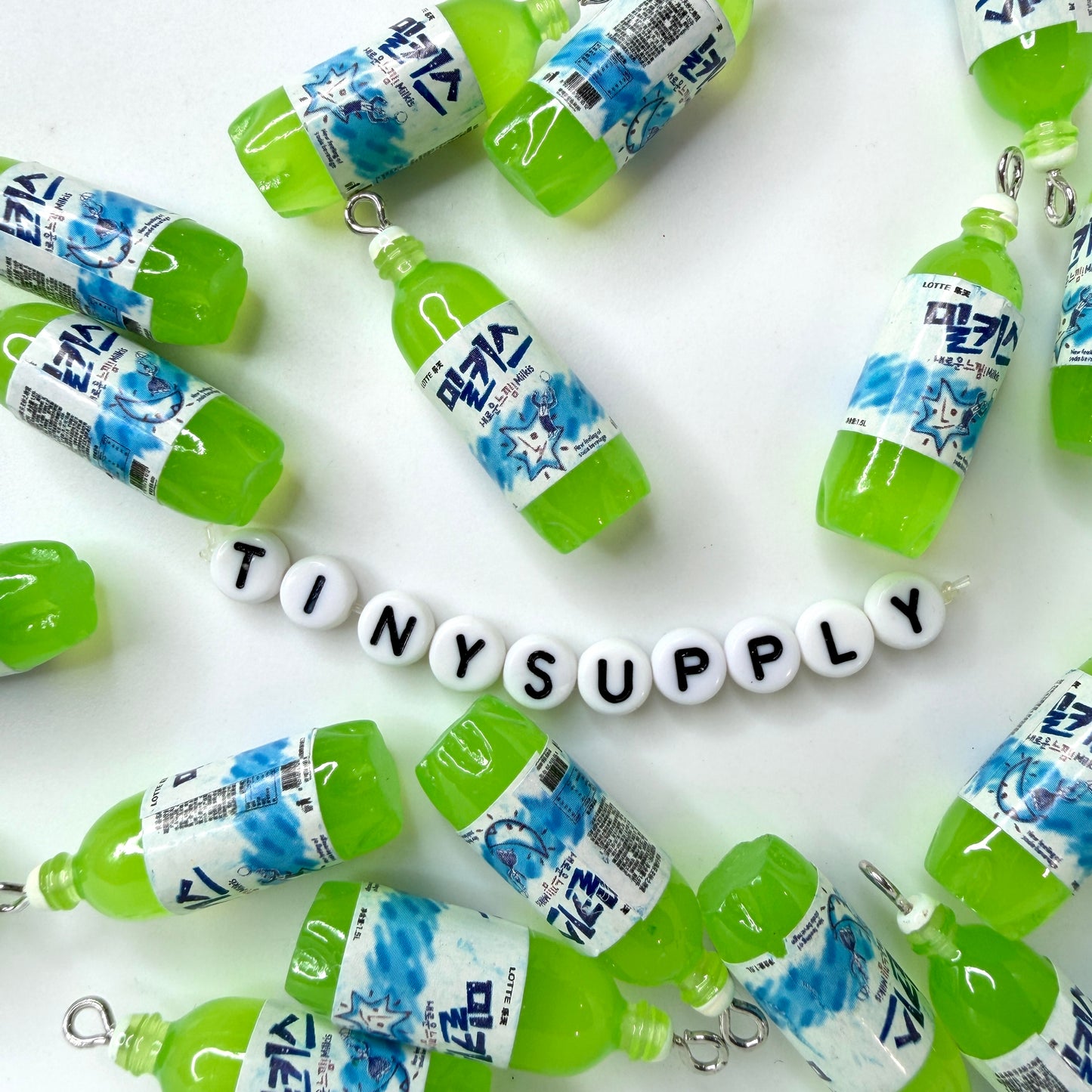 Korean Carbonated Soda Drink Resin Charms (37.5MM x 11MM)