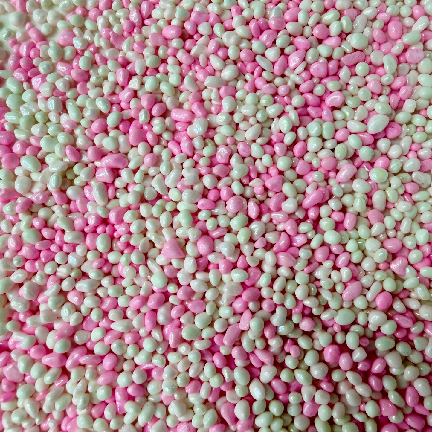 2MM-4MM Pink Strawberry Faux Pebble Mix (NOT EDIBLE) D50-07