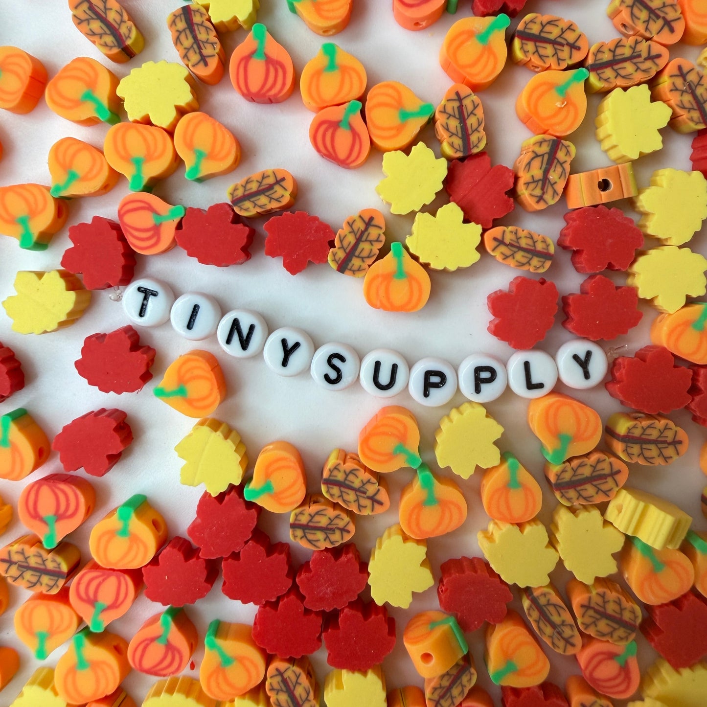 10MM Autumn Mix Themed Polymer Clay Beads