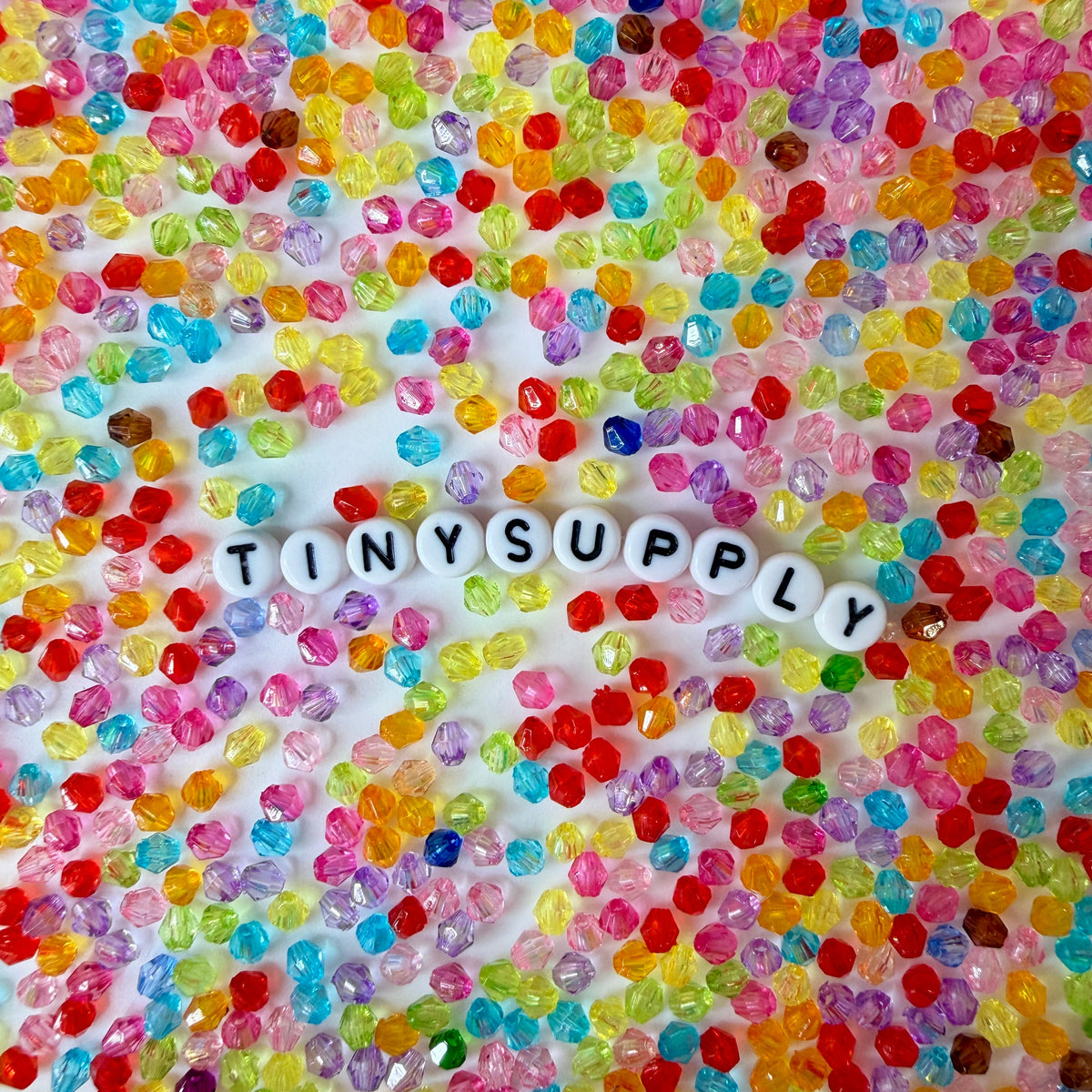 4MM Bicone Translucent Mix Acrylic Bead