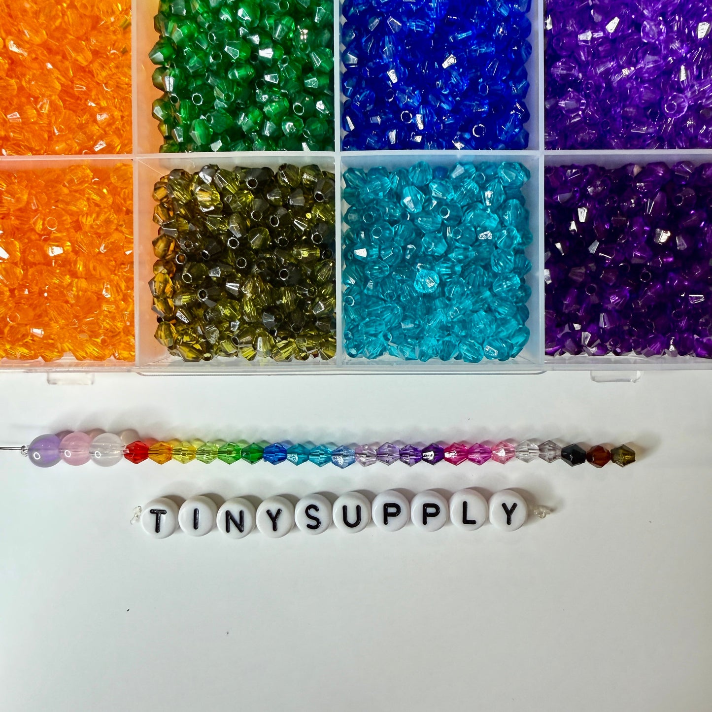 4MM Transparent Bicone Bead Set (5760 beads/box)