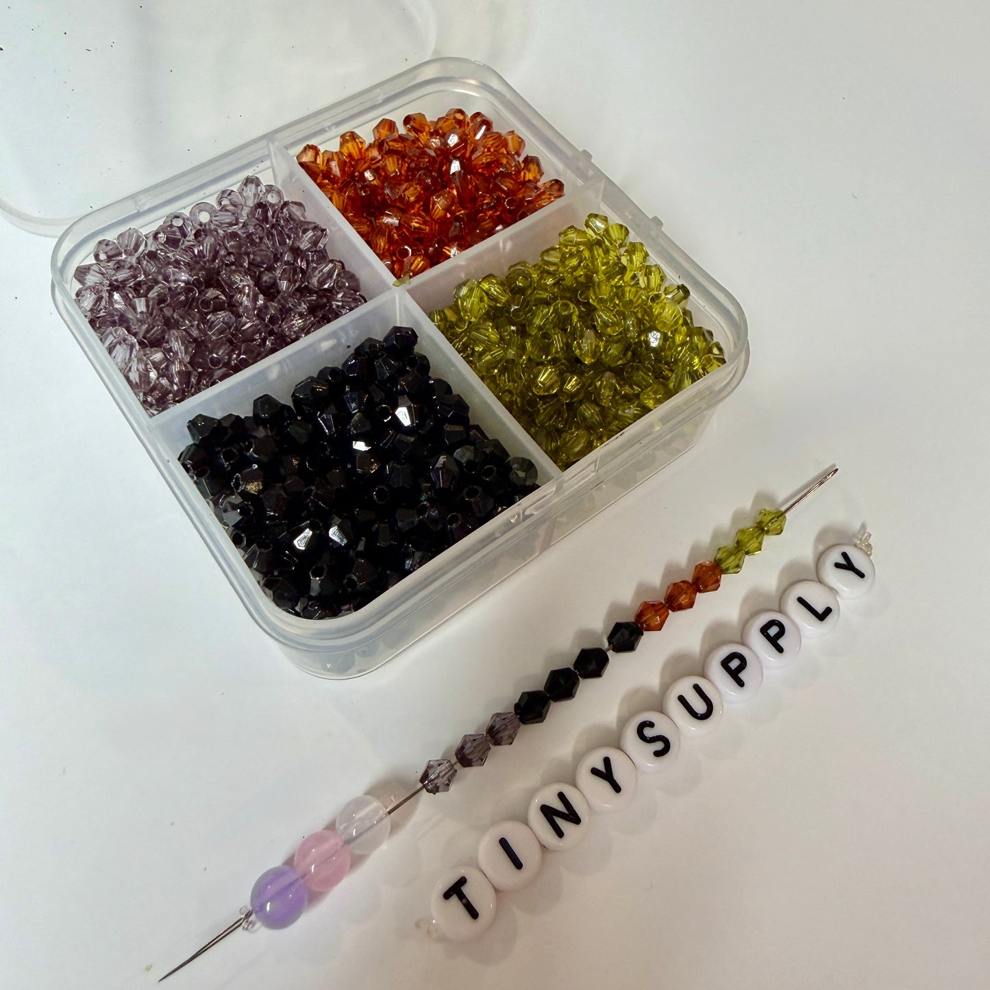 4MM Bicone Mix Color Themed Acrylic Bead Sets (1200 beads/box)