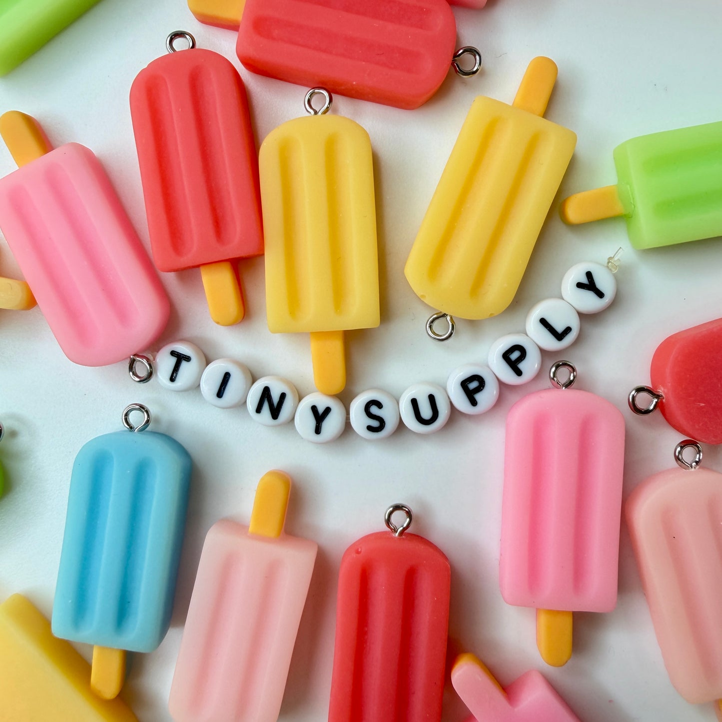 Rainbow Popsicle Ice Charm (40mm x 15mm x 5mm)