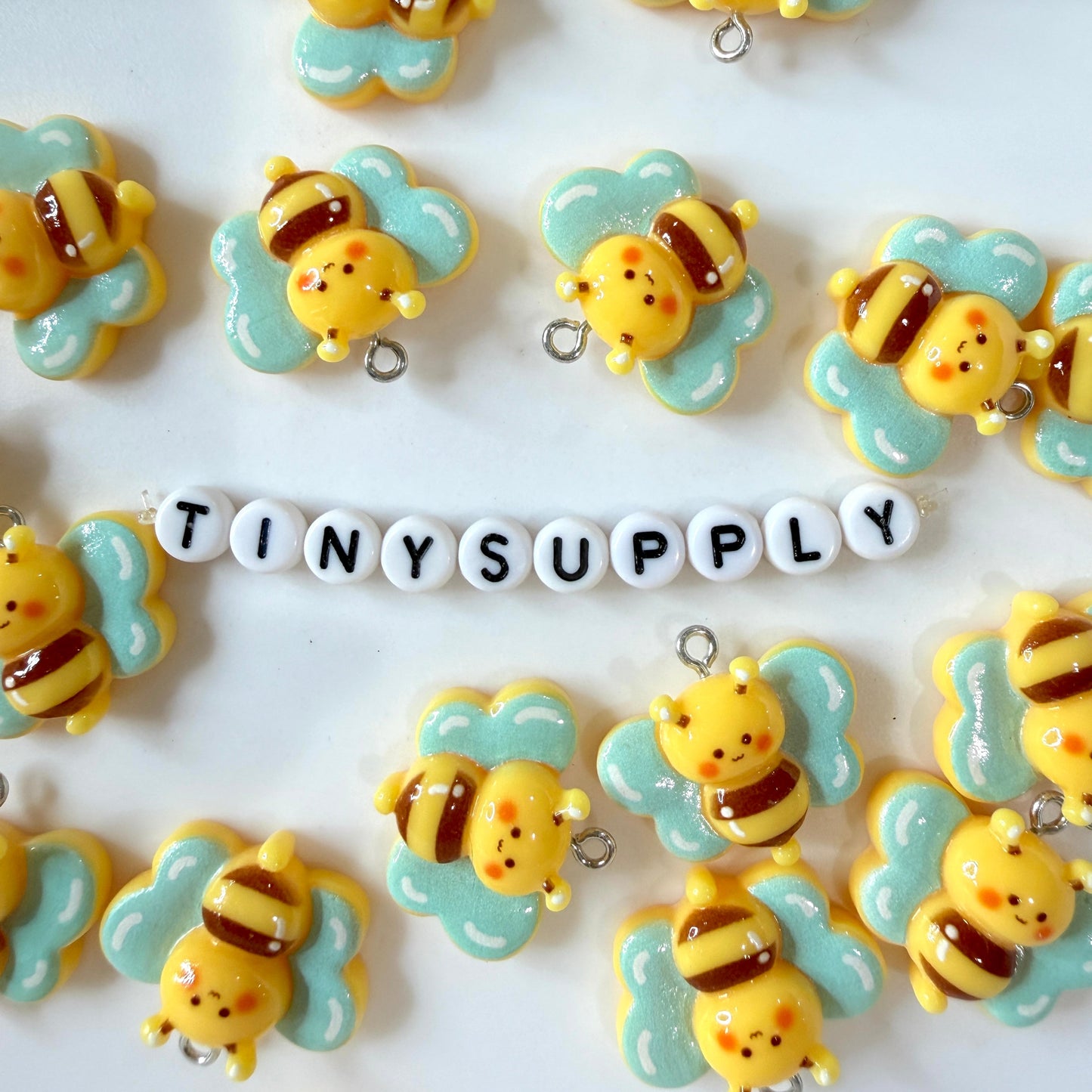Resin Bee, Honey Pot, Bunny Charms for Jewelry Making
