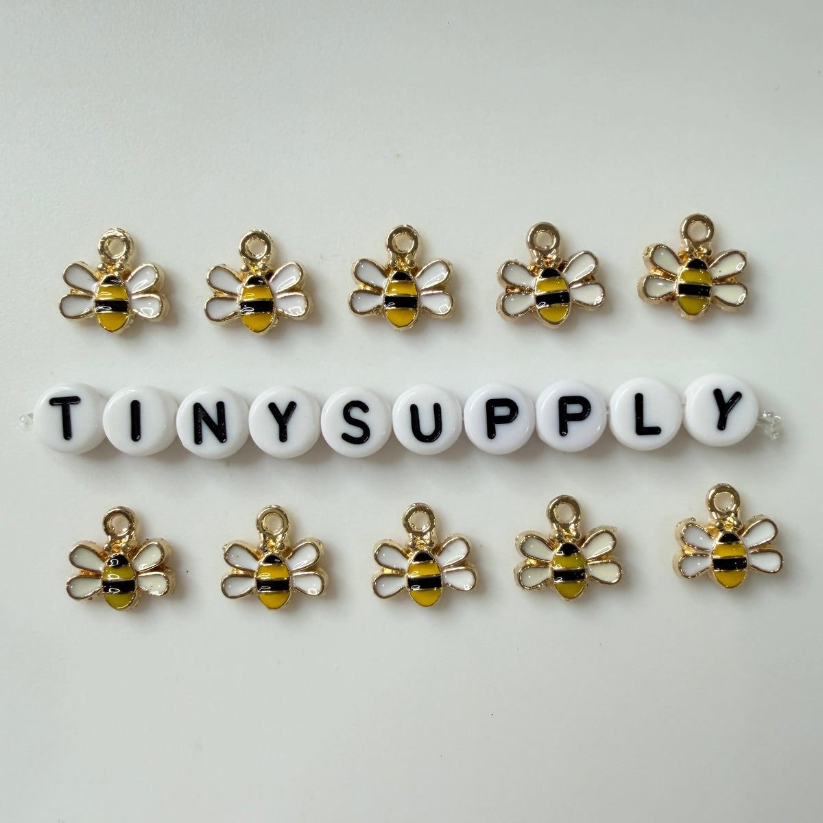 Bee Enamel Charm (9x10mm)