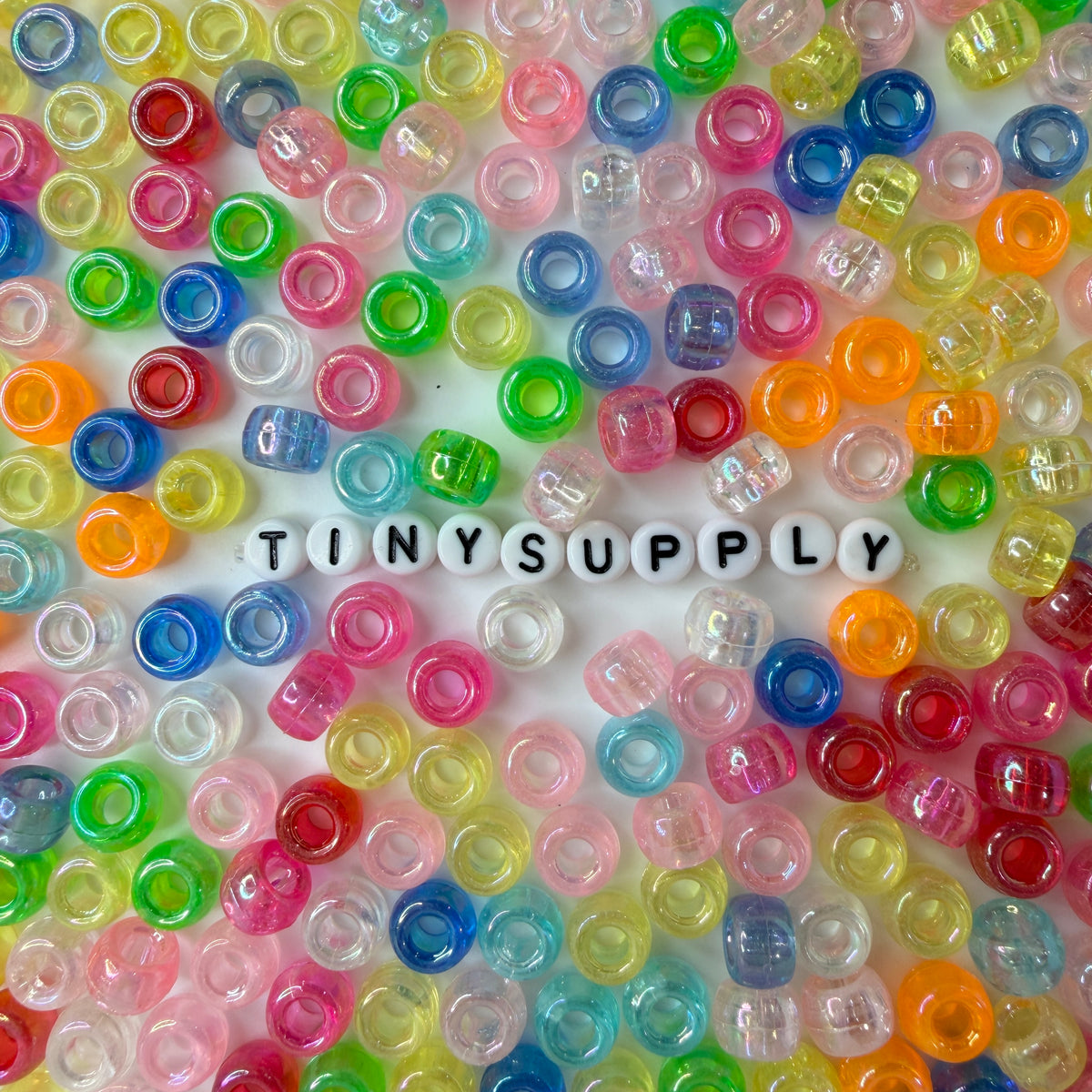 9MM AB Pastel Translucent Themed Pony Bead Mix