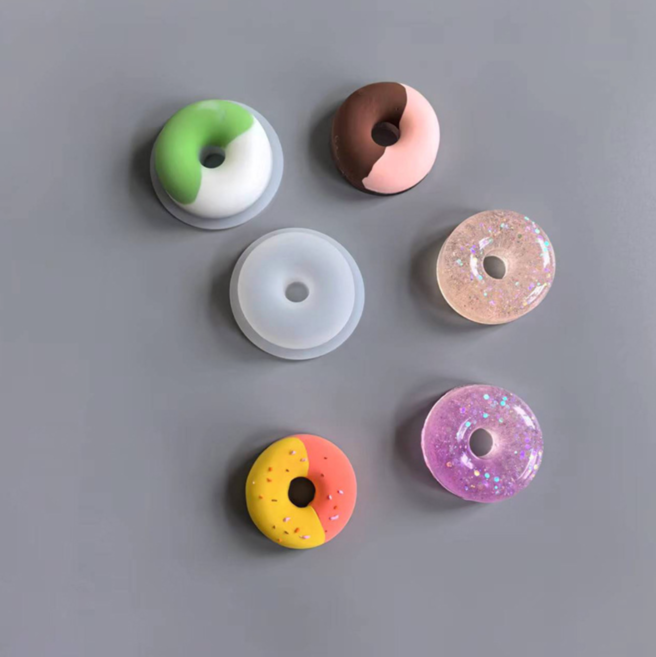 Donut, Ice Cream, Taiyaki Shaped Silicone Molds for Resin Crafts