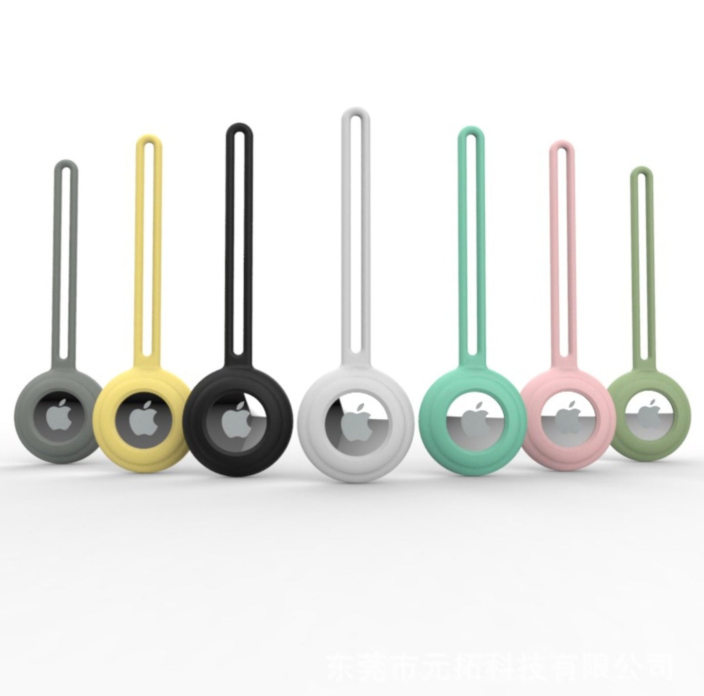 Tie-able Simple Silicone AirTag Case