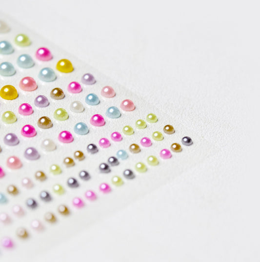 5D Faux Pearl Rhinestones Sticker