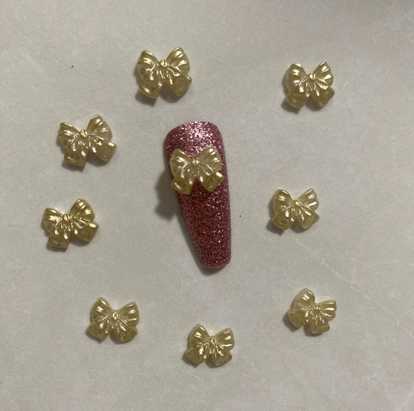 9MM 3D Mini Bow Nail Art Charms, Decoden, DIY Supplies, Mini Cabochon