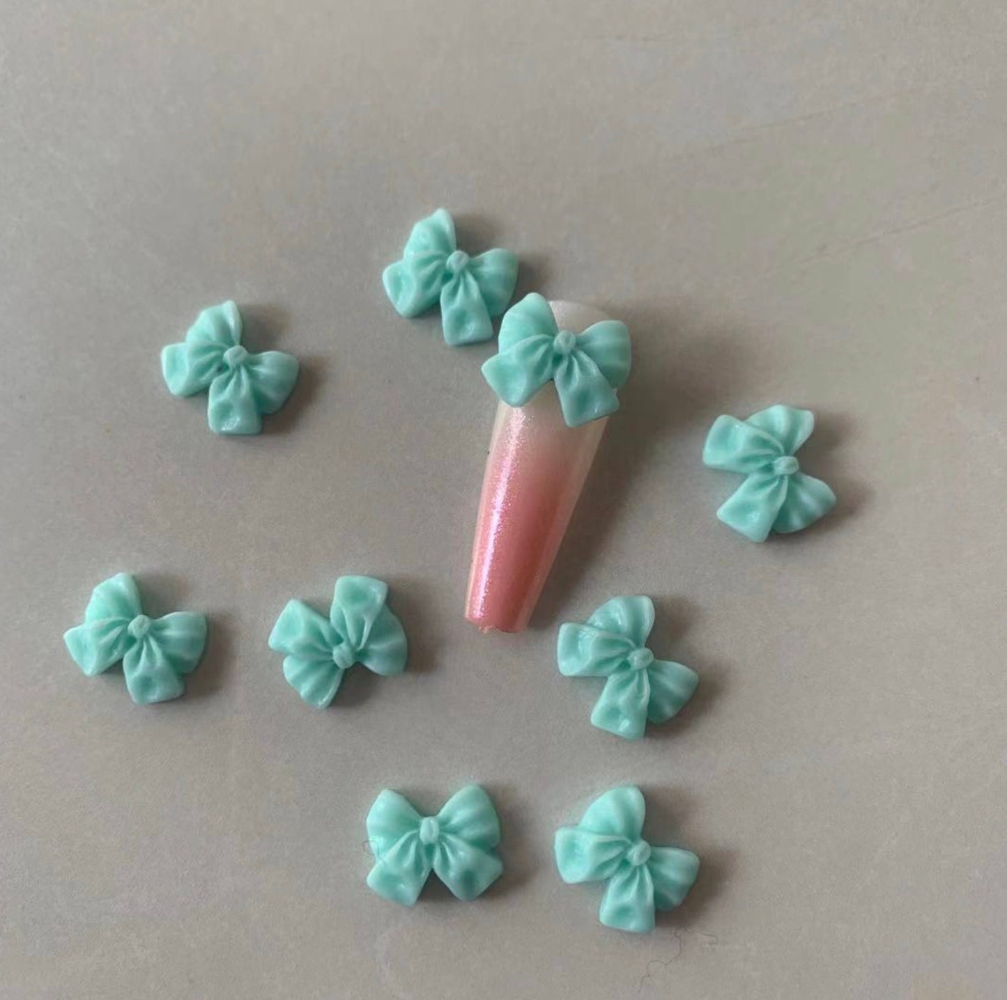 9MM 3D Mini Bow Nail Art Charms, Decoden, DIY Supplies, Mini Cabochon